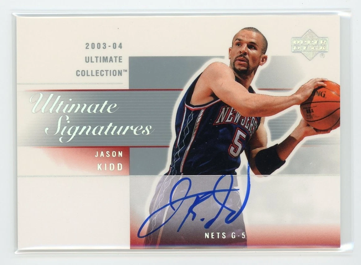 Jason Kidd Basketball New Jersey Nets Autographed Sports Trading