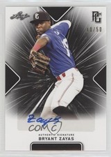 2021 Leaf Perfect Game National Showcase Black 10/50 Bryant Zayas Auto 2o7