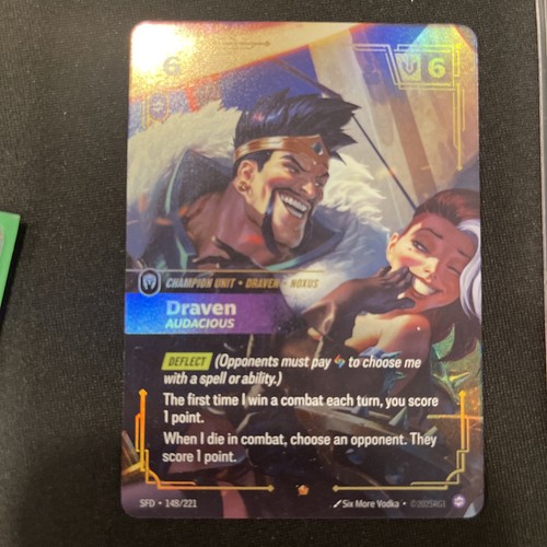 Draven  Audacious SFD 148/221 Epic Spiritforged Riftbound League of legend TCG - Picture 1 of 3