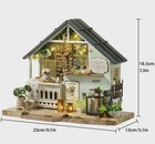 Mini Dollhouse Wooden Kit DIY Craft Tiny House for Decoration- Plant Studio — photo 7