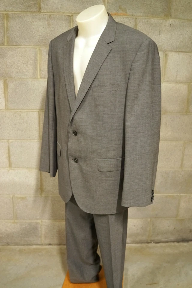 hugo boss ’the keys11/shaft2’ grey wool 2 piece suit…size eu54…vgc... - image 2 of 4