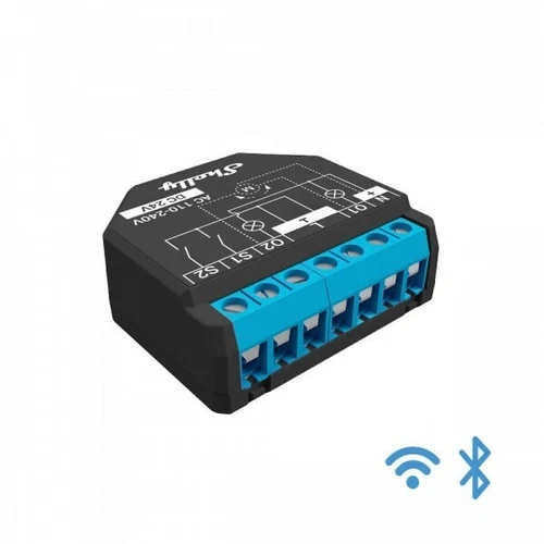 Shelly Plus 2PM Relais, Schalter, WLAN, Bluetooth, 2 Kanal 2x10A max. 16A, mit L