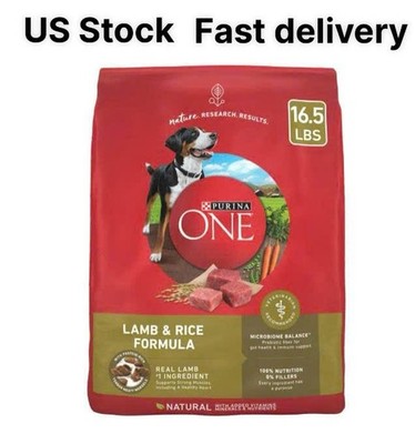 Purina ONE High Protein Dry Dog Food, Grain-Free Lamb & Rice Formula, 16.5 lbs