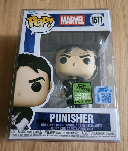Funko Marvel Punisher with sword #1577 2026 ECCC Exclusive WITH PROTECTOR