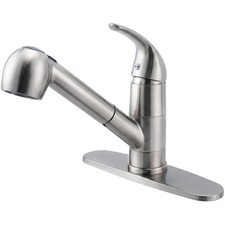 Kitchen Faucet with Pull Out Sprayer, Brushed Nickel Stainless Steel Single H...