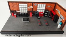 DE 12PC Diorama 1/64 Garage Reparaturen Modell Werkstatt Szene Modell Zubehör