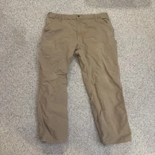 Carhartt Flannel Lined Canvas Pant Mens 42x30 Carpenter B111 SDL