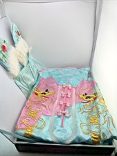 Antique Japan Childs Ornate Pajama Lounge Set Top/Pant/Shoes/Kimono Robe  Box