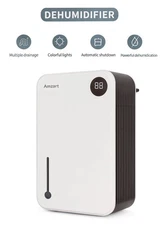 AMZART 950 Sq Ft Dehumidifier | Humidity Display | 7-Color Lights | RX02-A