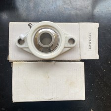 SUCFLPL204 metrisches ovales Thermo-Kunststoffgehäuse mit zwei Schrauben - 20 mm Bohrung lebensmittelecht