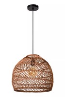 Pendelleuchte Esstisch Rattan Ockergelb Ø40 Cm E27 HäNgelampe Skandinavisch