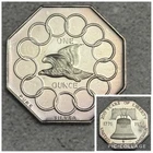 1776-1976 200 Years of Liberty Eagle Octagonal 1 OZ .999 Silver