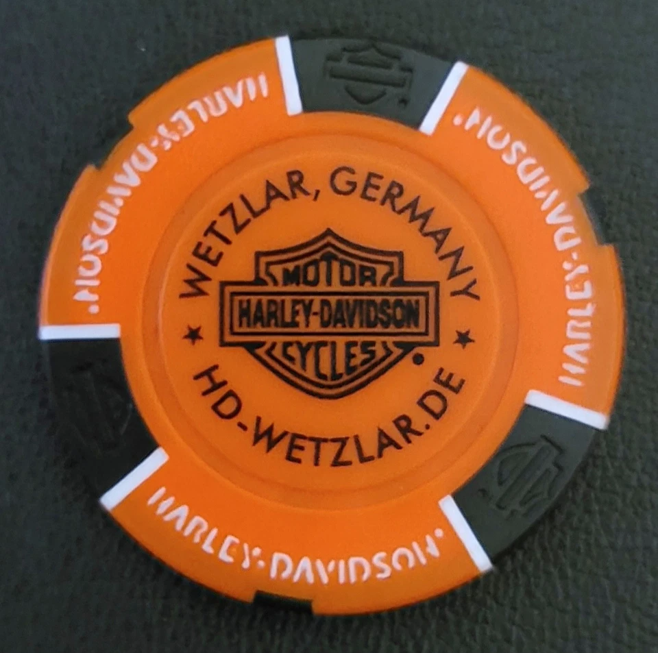 1 Orig. Harley-Davidson Pokerchip "H-D Factory Group, Wetzlar, Germany" - Bild 2 von 2