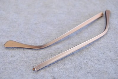 amor eyeglasses parts temples pair 135mm beige nacre made in france