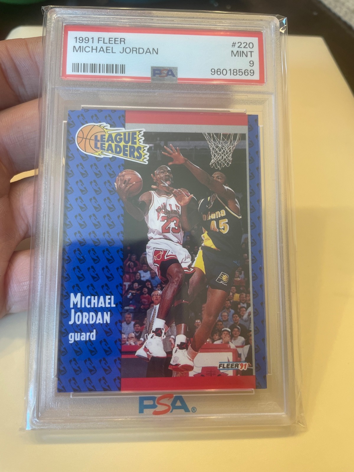 1991-92 Fleer - League Leaders Michael Jordan #220 PSA 9