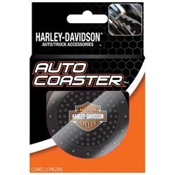 harley davidson hd travel auto cup holder insert coaster bike bar shield logo