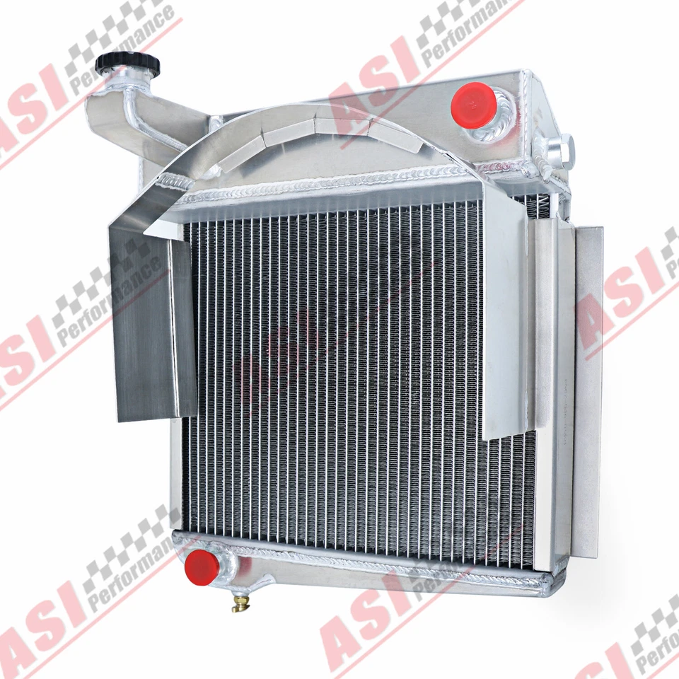 4-Row Aluminum Radiator For 1960-67 Austin Healey Sprite MG Midget 0.9L 1.1L MT - Image 2 of 4