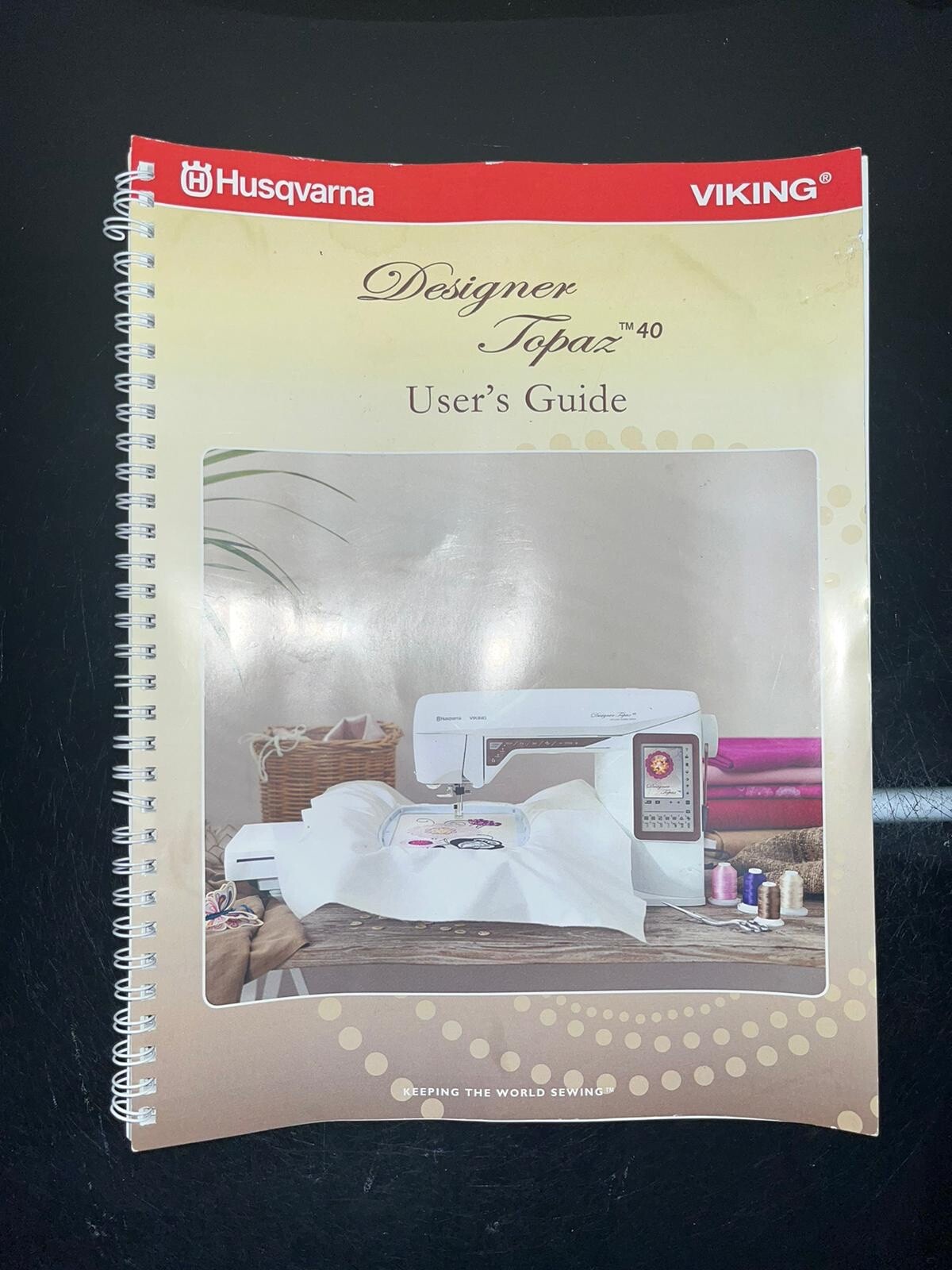 Husqvarna Viking Designer Topaz 40 embroidery machine & accessories eBay