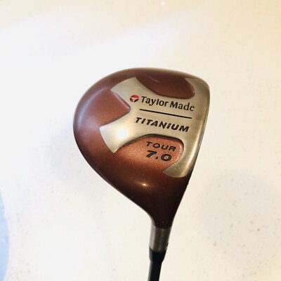 TAYLORMADE TITANIUM RH TOUR 7.0 DRIVER BUBBLE SHAFT TS-100 PLUS GOLF CLUB