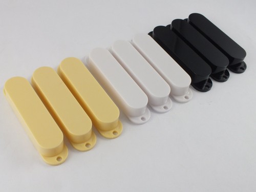 3 Closed Single Coil Pickup Covers Gloss for Stratocaster guitar in 3 colours - 第 3/15 張圖片