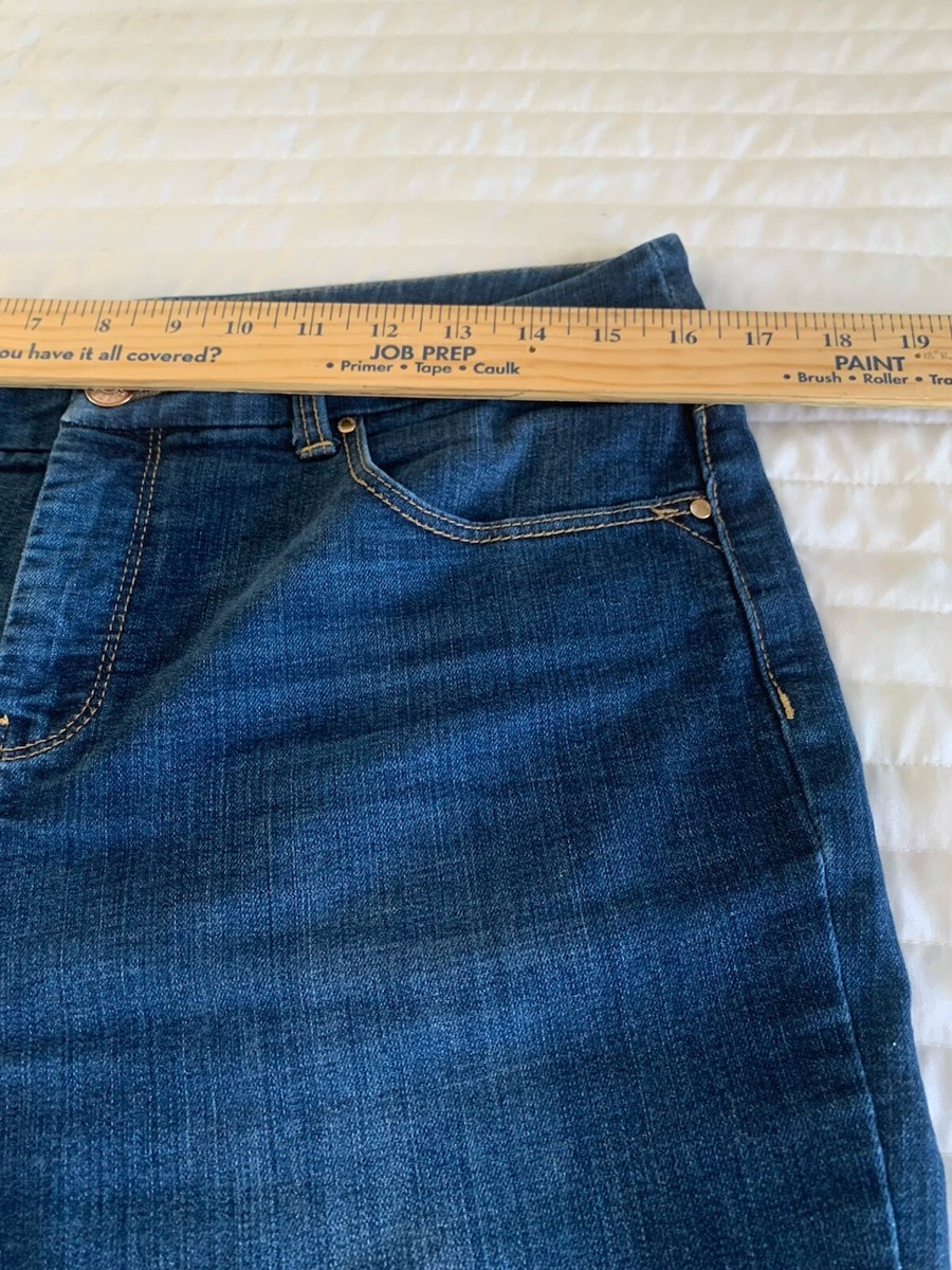 Chicos Women's Jeans, Sz 1,( Check Photo ) Blue Denim, Button