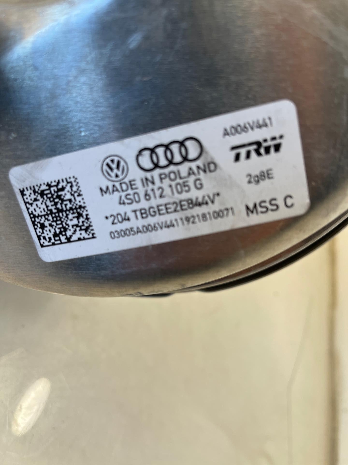 Power Brake Booster 4SO-612-105-G LAMBORGHINI HURACAN 19