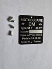 Motobécane mobylette. Plaque mines 51T  du 18/10/71