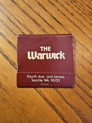 Matches Matchbook ~ The WARWICK Hotel & Liason Restaurant ~ Seattle, WASHINGTON