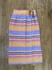 Vintage 1980 s 1990 s Southwest Concho Wrap Slim Skirt Neiman Marcus Designer 8