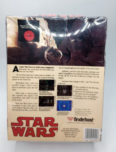 WERKSEITIG VERSIEGELT STAR WARS Atari 520/1040 ST Spiel Broderbund Software - SEHR SELTEN - Bild 2 von 9