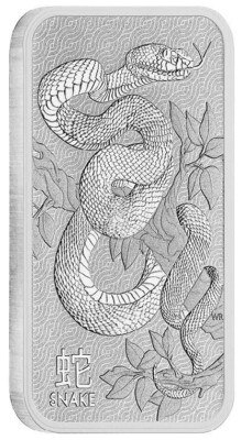 #ad Australia Perth Mint 2025 Lunar Snake 1 oz Silver bar $100.00