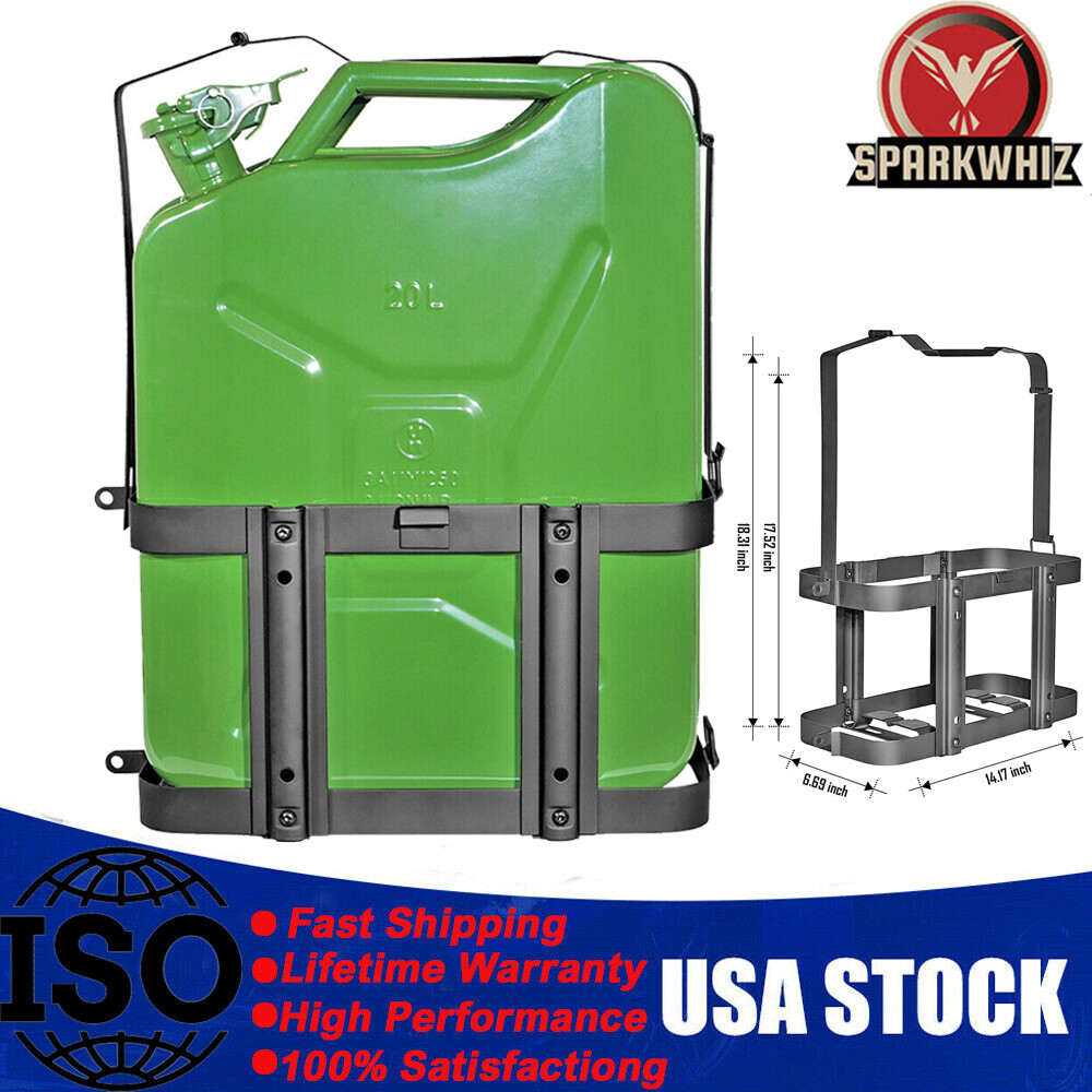 Jerry Can Holder Mount 5.28 Gallons/20L Gas Rack Fuel Gasoline - Foto 8