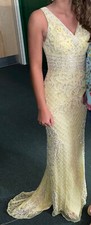 Yellow Sherri Hill Prom/Pageant Gown Size 0