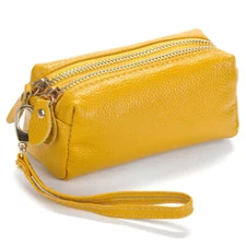 Women's Genuine Leather Wallet Credit Card Holder Coin Purse Small Keychain