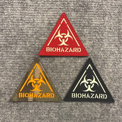 Biohazard Laser Cut Glow in the Dark taktischer moralischer Patch für Rucksäcke, Jacken
