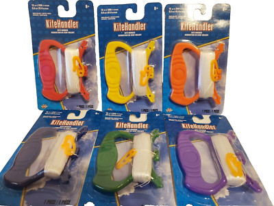 Kite Handler Kite String Winder 15LB x 300 ft Nylon Lot of 6 Colors Vary NEW