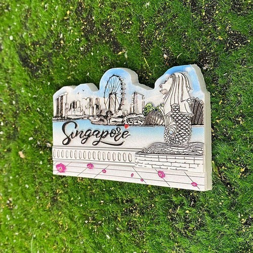 2025 NEW Singapore Fridge Magnet landmarks Merlion - Picture 3 of 5