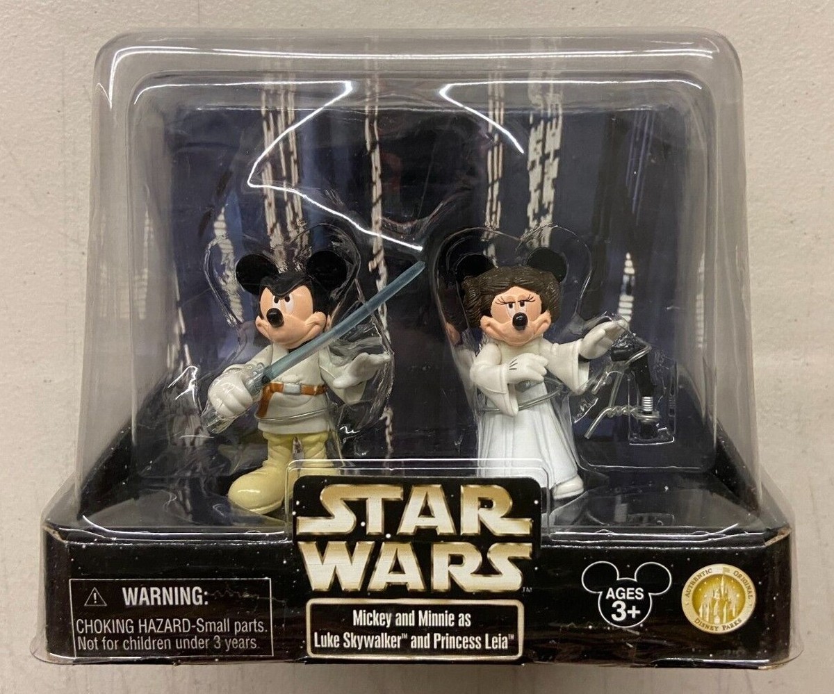 ディズニー　STAR WARS Mickey & Minnie フィギュアセット Disney Star Wars Mickey & Minnie Mouse as Luke Skywalker