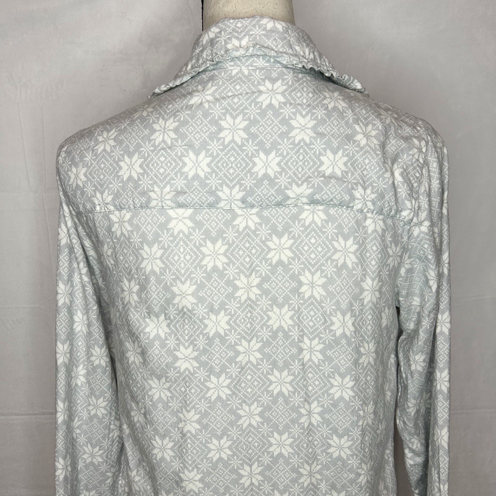 Soft Surroundings Gray Devine Flannel Pajama Loun… - image 8