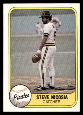 1981 Fleer #371 Steve Nicosia Pittsburgh Pirates Baseball card | eBay