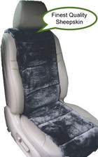 Sheepskin Seat Covers One Seat Vest Insert Finest Quality Australian Charcoal Sheepskin Seat Covers One Seat Vest Insert Finest Quality Australian Charcoal