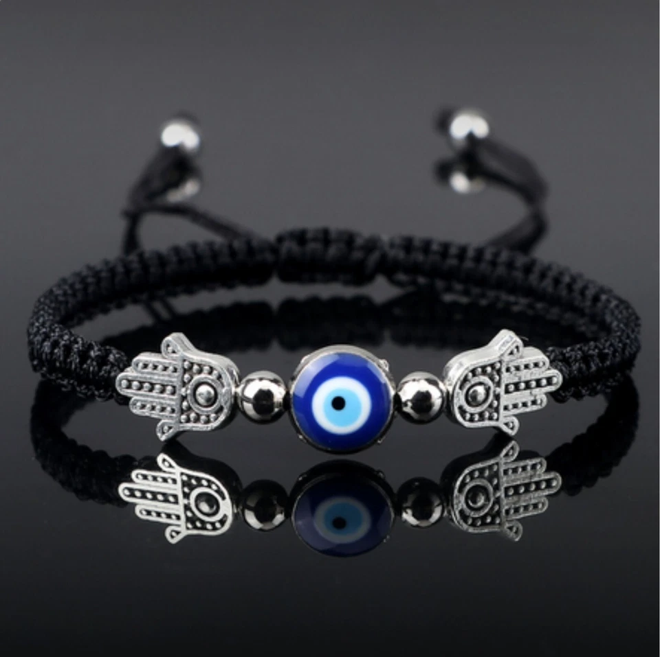 Nazar Boncuk Anhänger Evil Eye Blauer Böser Blick Glücksbringer Hand von Fatima - Bild 3 von 3