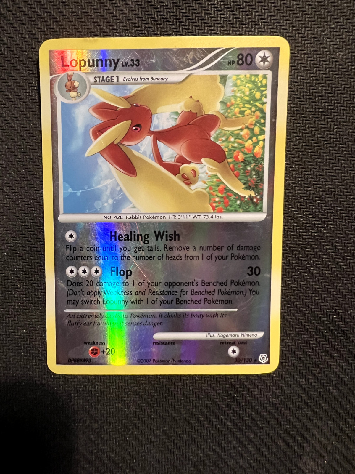 Lopunny 30/130 Diamond and Pearl Reverse Holo LP