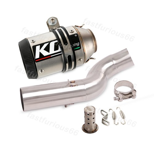 Carbon Exhaust Muffler Mid Pipe For Triumph Street Triple 765 S R RS 2017-2023 - Picture 8 of 14