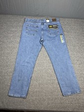 Lee Regular Fit Straight Leg Jeans Mens 38x30 Blue Denim Work Wear