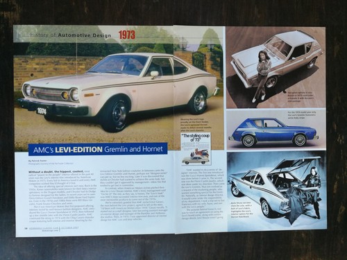 American Motors AMC Levi Edition Gremlin & Hornet 4-Page Original ...