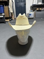 Bangora Laredo Mens Straw Cowboy Hat Size 7