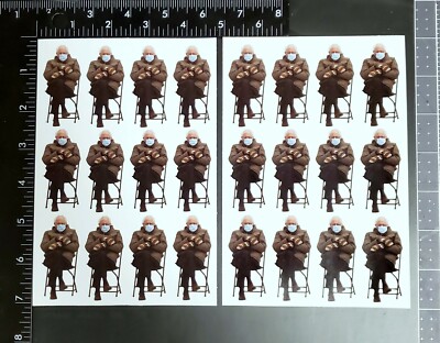 Bernie Sanders Meme Photo Sticker Sheet - 24 Stickers!!! Biden ...