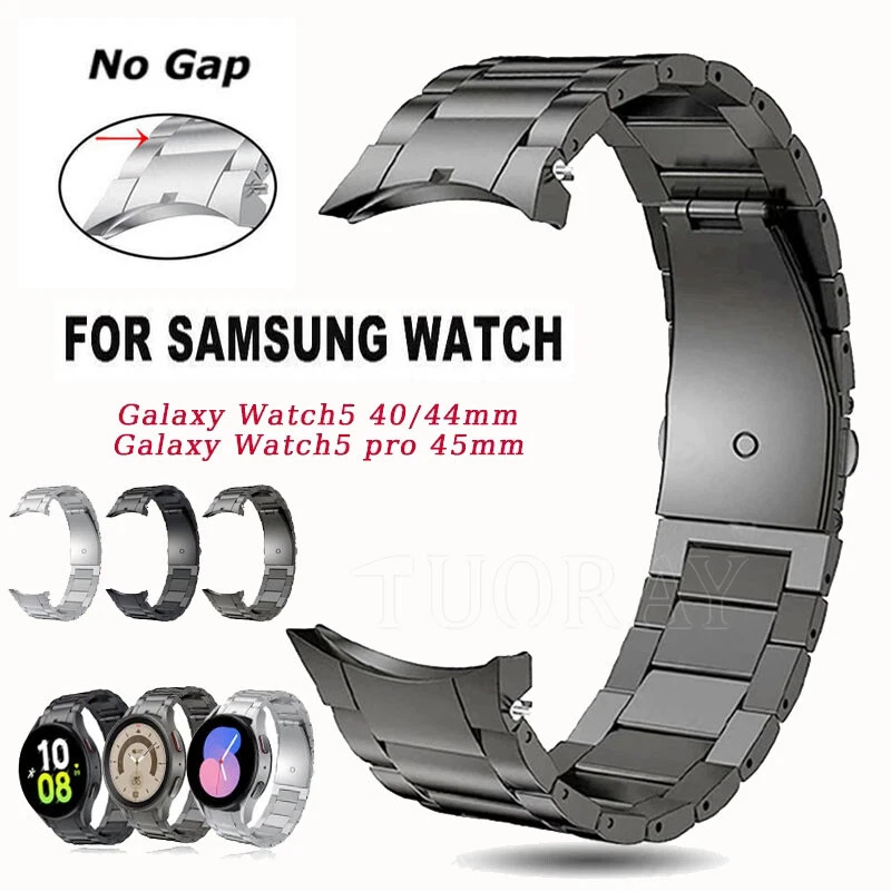Titanium Metal Strap Band for Samsung Galaxy Watch 5 Pro 45mm 5 6 40 44 42 46mm