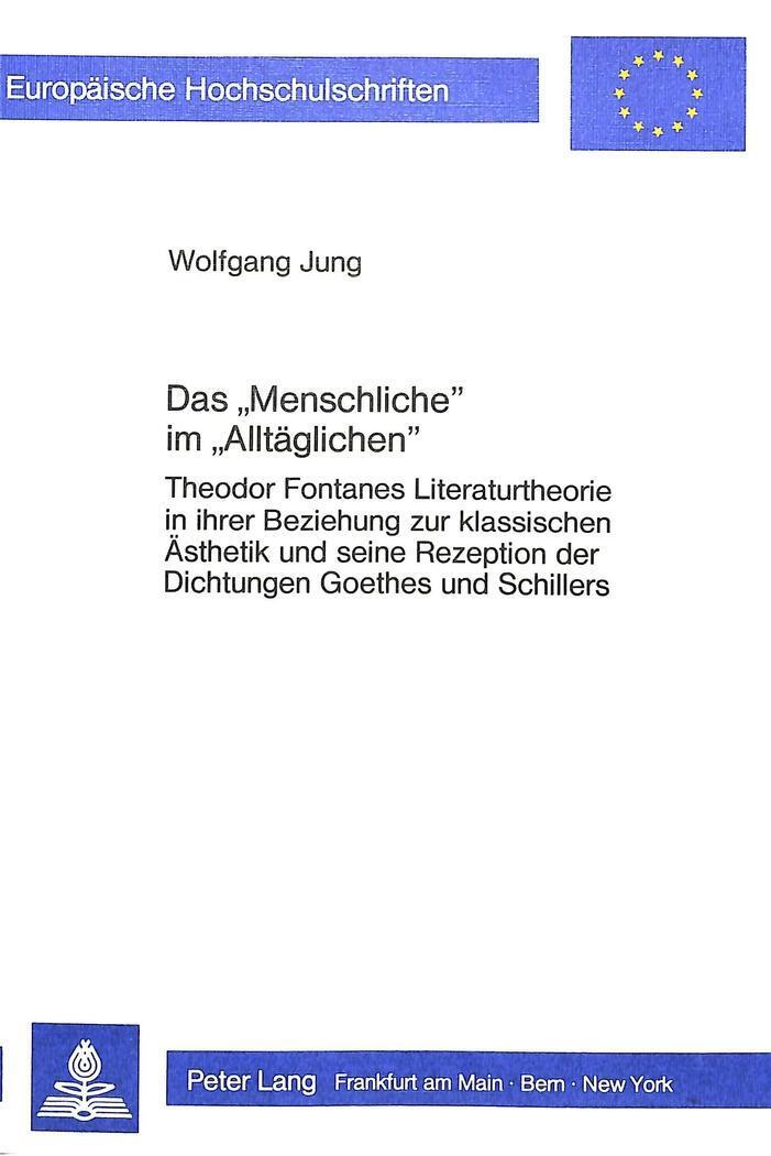 Thumbnail - Wolfgang Jung | Das «menschliche» «alltäglichen» | Taschenbuch |